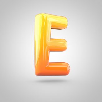 The letter E